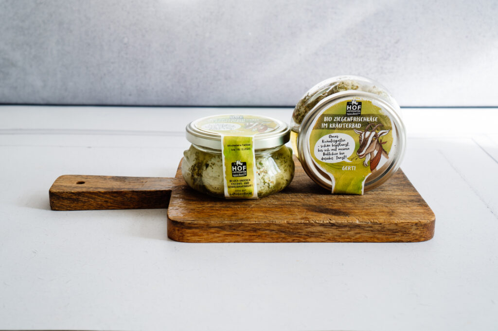 Ziegenfrischkäse-Kräuterbad